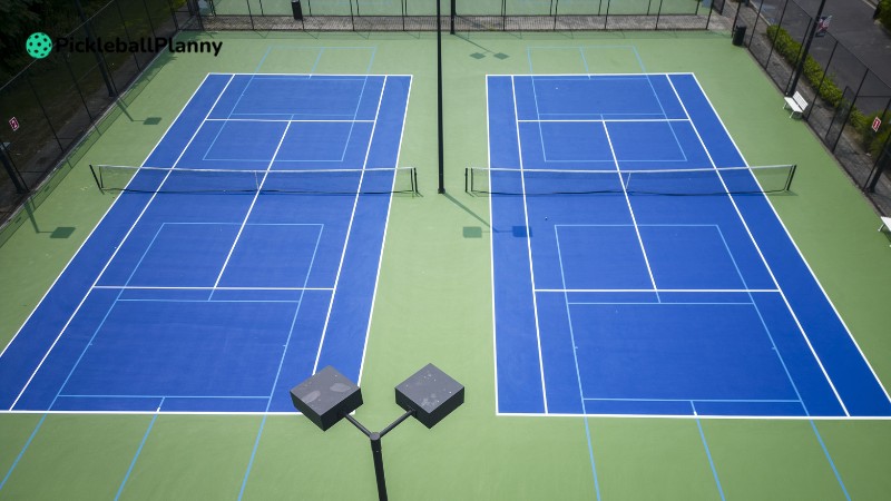 How to play pickleball on a tennis court